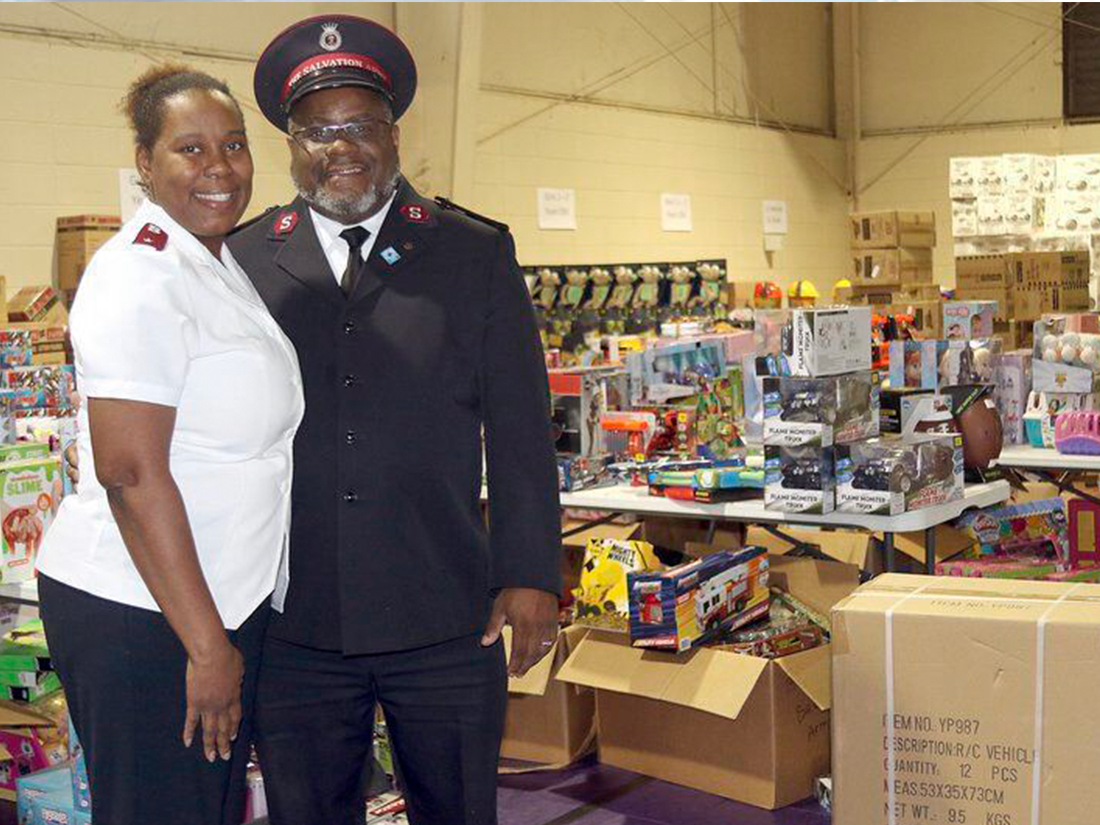 Chris-Thomas-and-Tasha-Thomas-officers-salvation-army Amanda M. Usher | The Valdosta Daily TimesCapts. Chris Thomas and Tasha Thomas, husband-and-wife officers at the Salvation Army Valdosta, purchase toys for children in the community through the Empty Stocking Fund