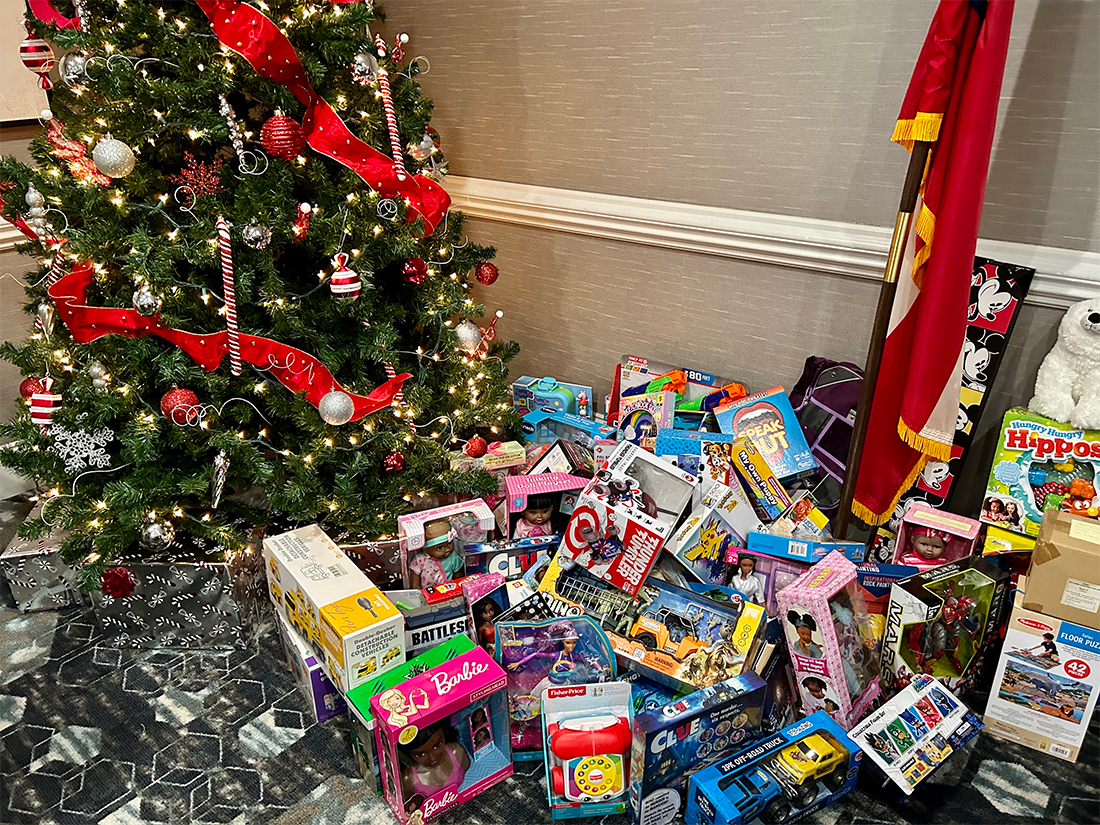 Valdosta-Lowndes County Retired Educators Association donated toys to the Salvation Army of Valdosta for the annual Empty Stocking Fund.