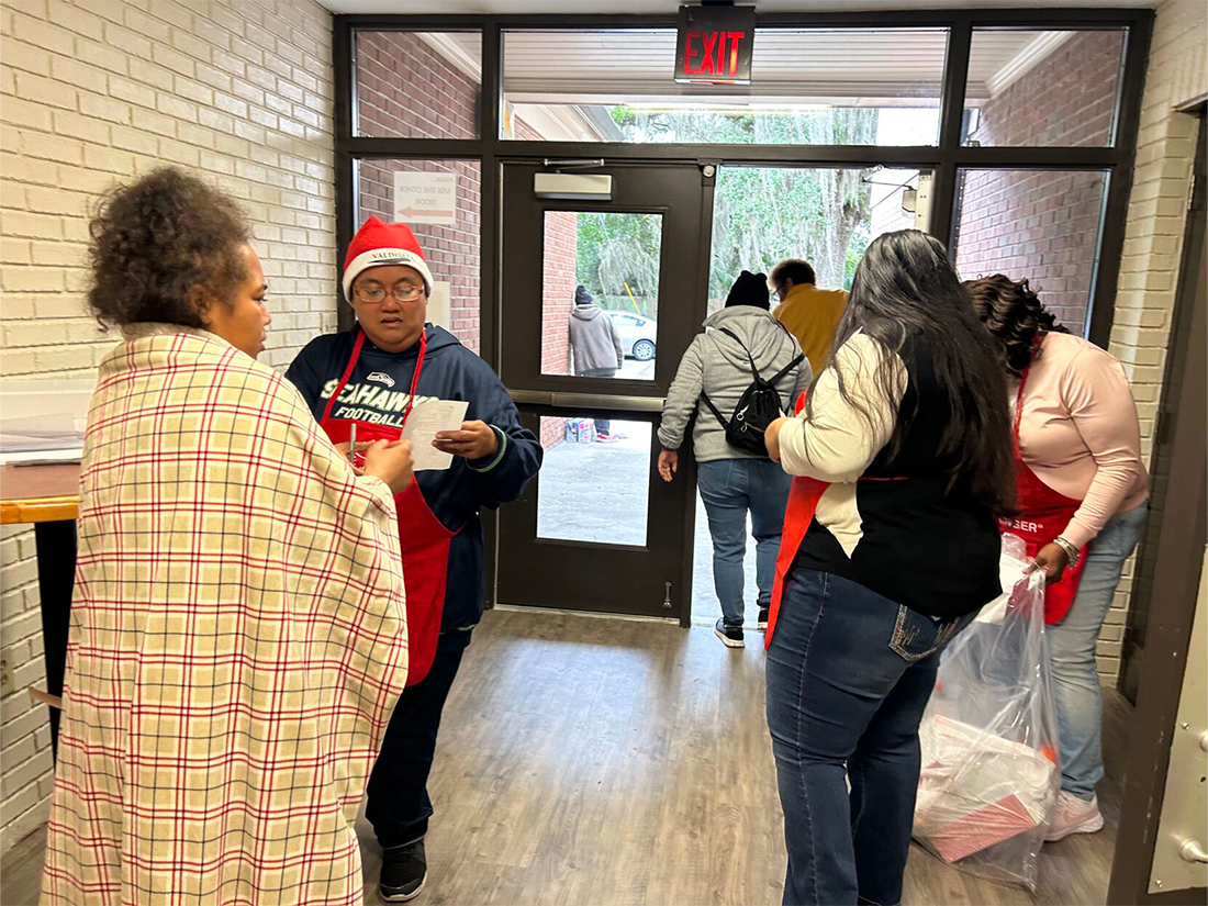 volunteers-for-empty-stocking-fund-3 Volunteers for the toy distribution are Salvation Army employees, church members, board members and other individuals and families in the community